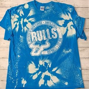 USF Bulls Bleached Shirt. Blue. Sz. XL.